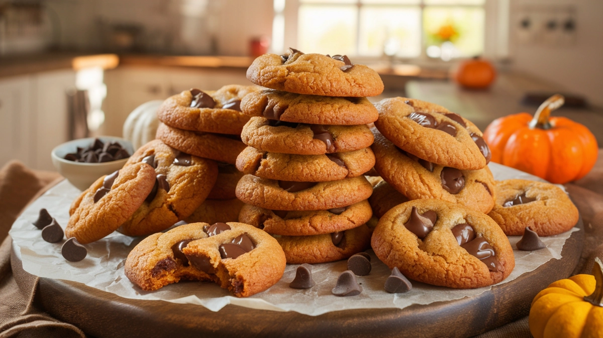 Pumpkin Chocolate Chip Cookies