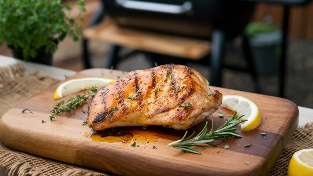 chicken breast on pellet grill