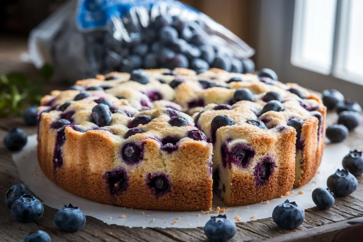 Can you use frozen blueberries in cakes?