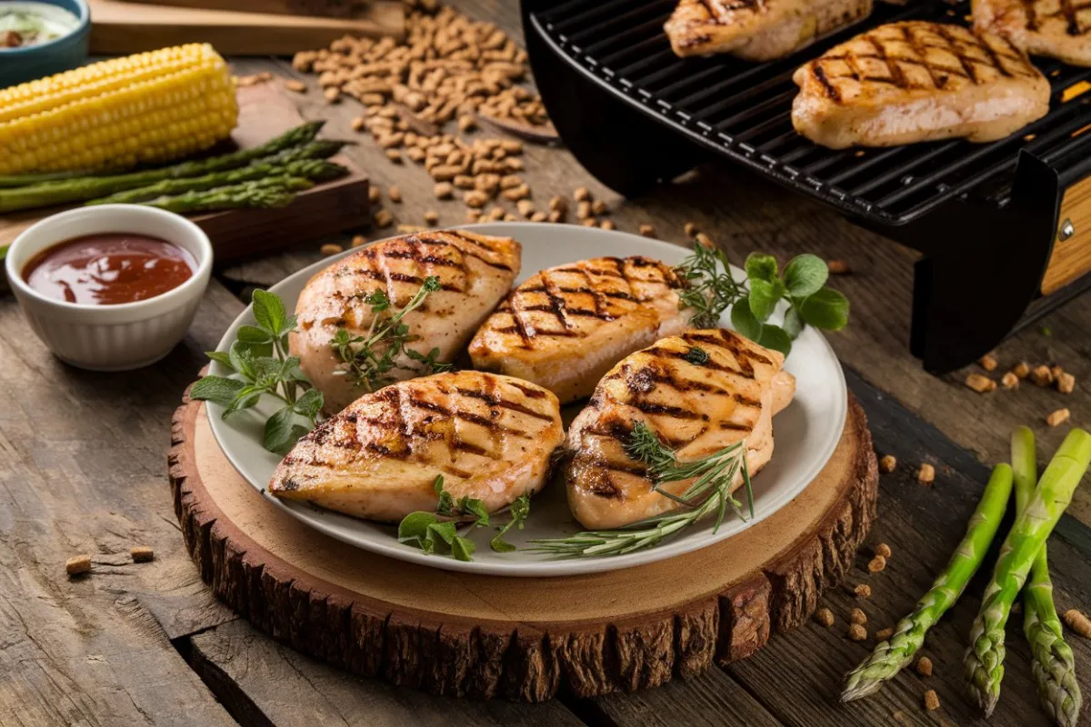 What temperature do you cook chicken breast on a pellet grill?