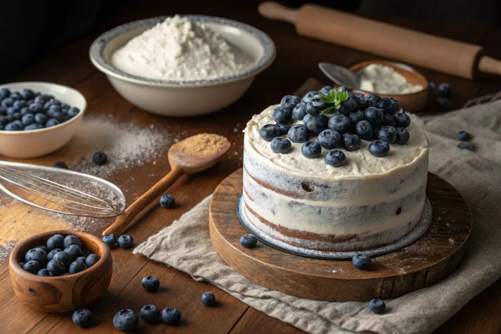 Can you use frozen blueberries in cakes?