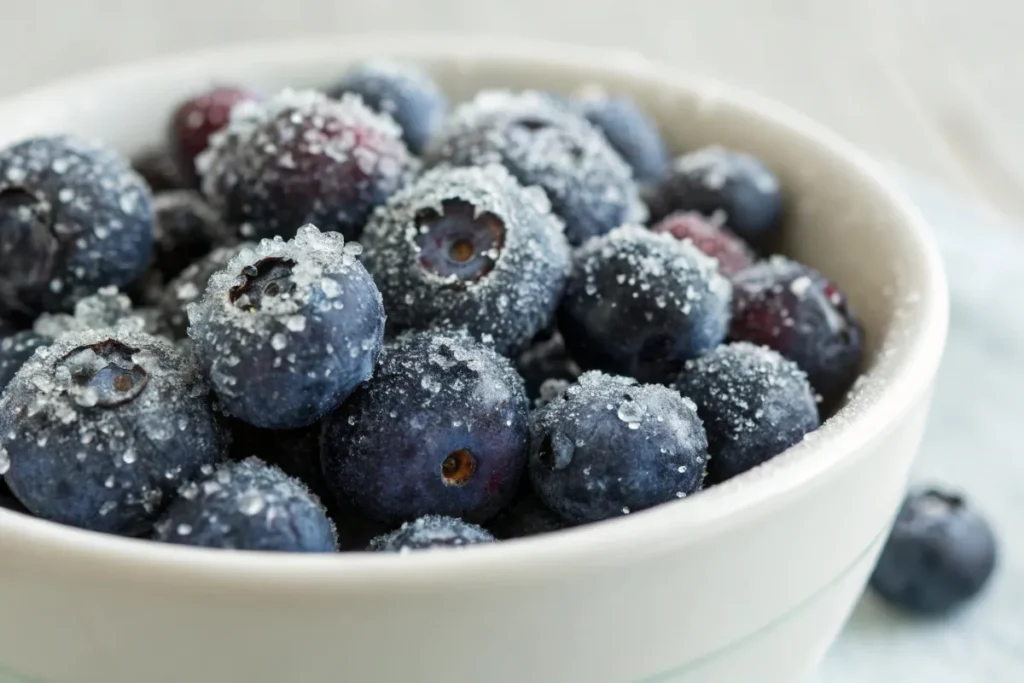 Can you use frozen blueberries in cakes?