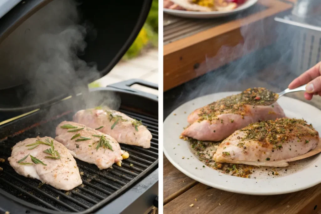 What temperature do you cook chicken breast on a pellet grill?