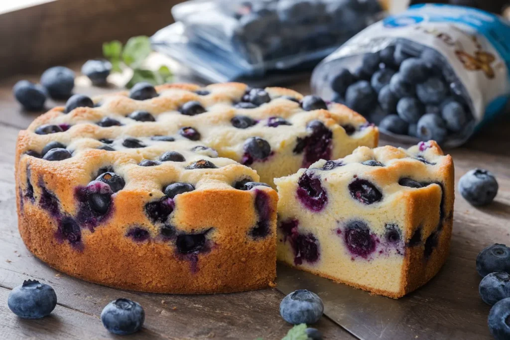 Can you use frozen blueberries in cakes?