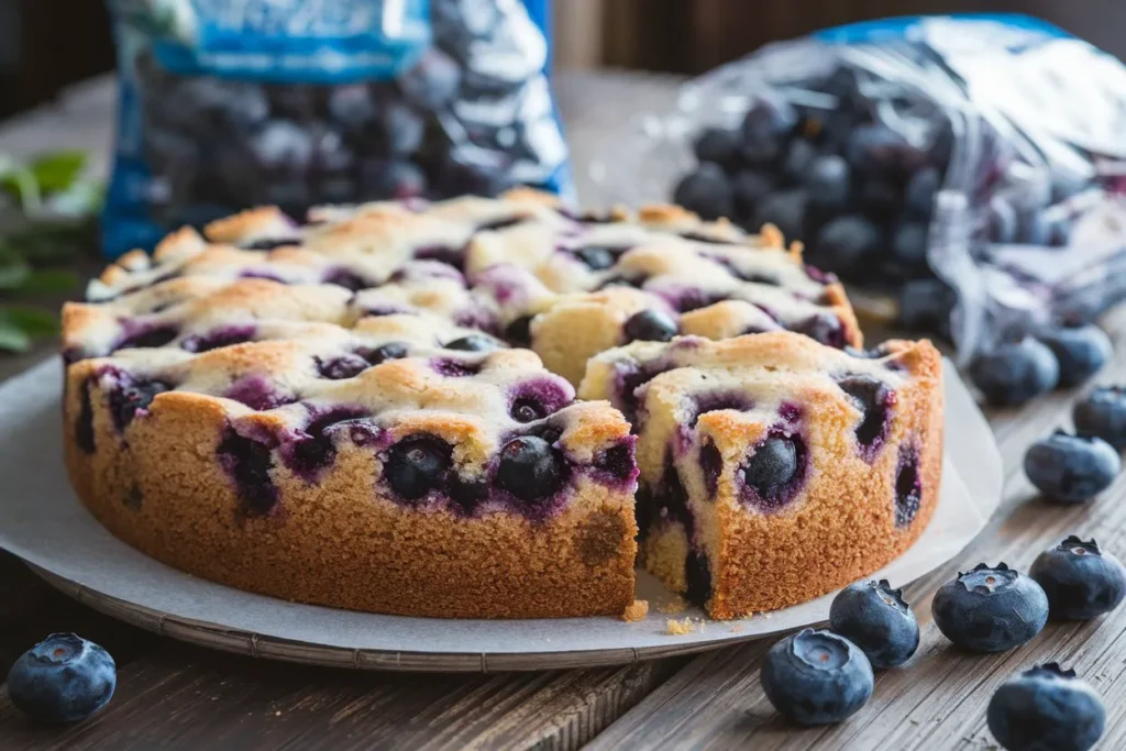 Can you use frozen blueberries in cakes?