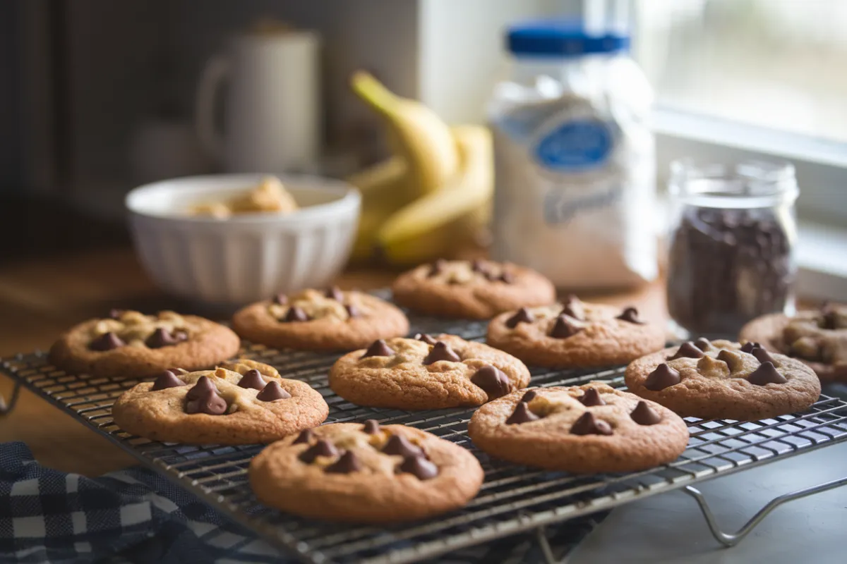 banana chocolate chip cookies