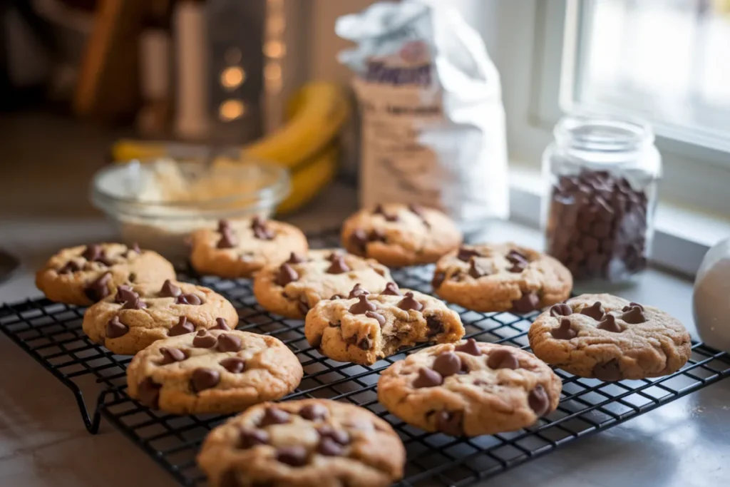 banana chocolate chip cookies