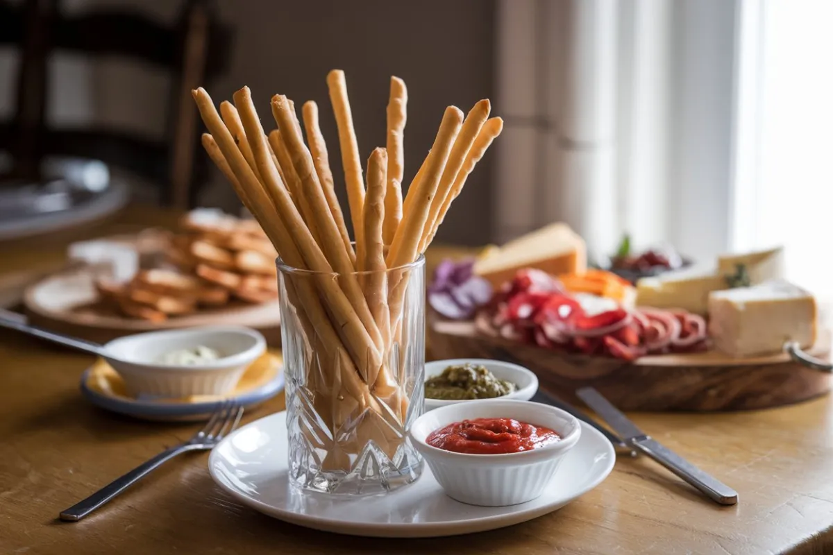 How do you eat grissini breadsticks?