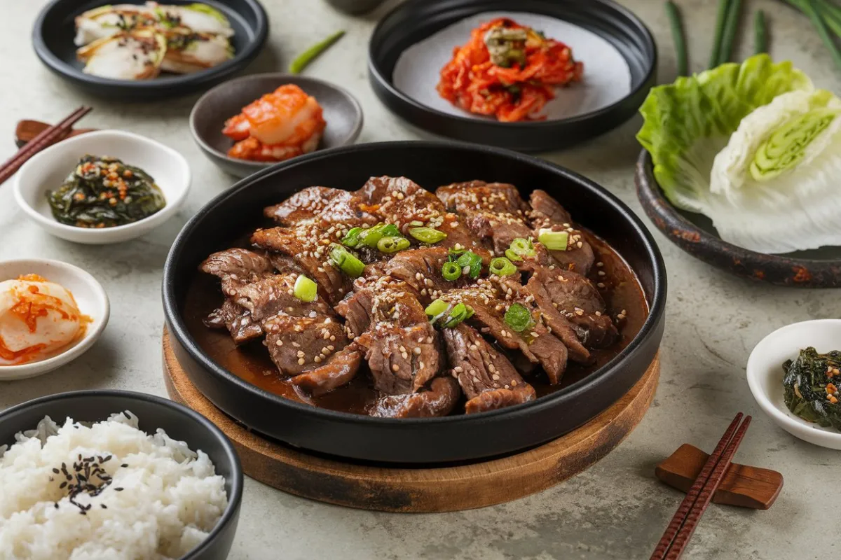 What do you eat beef bulgogi with?