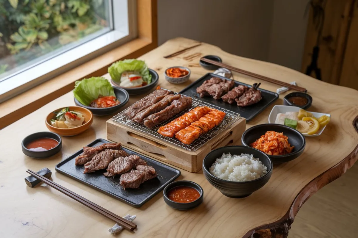 What goes well with Korean barbecue beef?