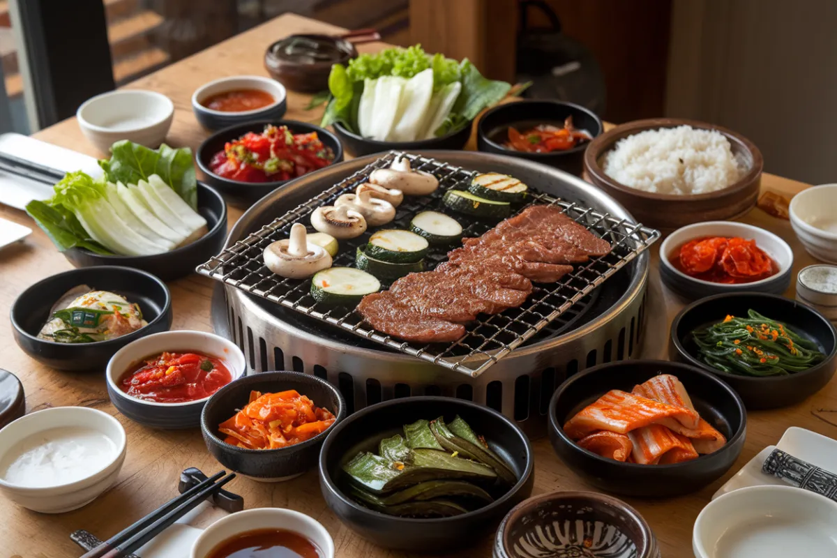 What vegetable is used for Korean barbecue?