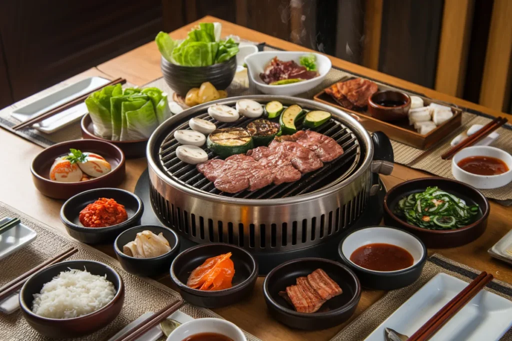 What vegetable is used for Korean barbecue?