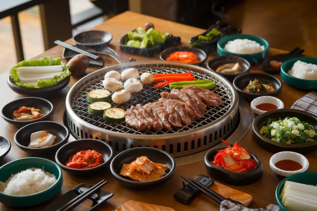 What vegetable is used for Korean barbecue?