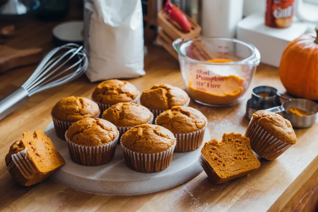 Why are my pumpkin muffins sticky?