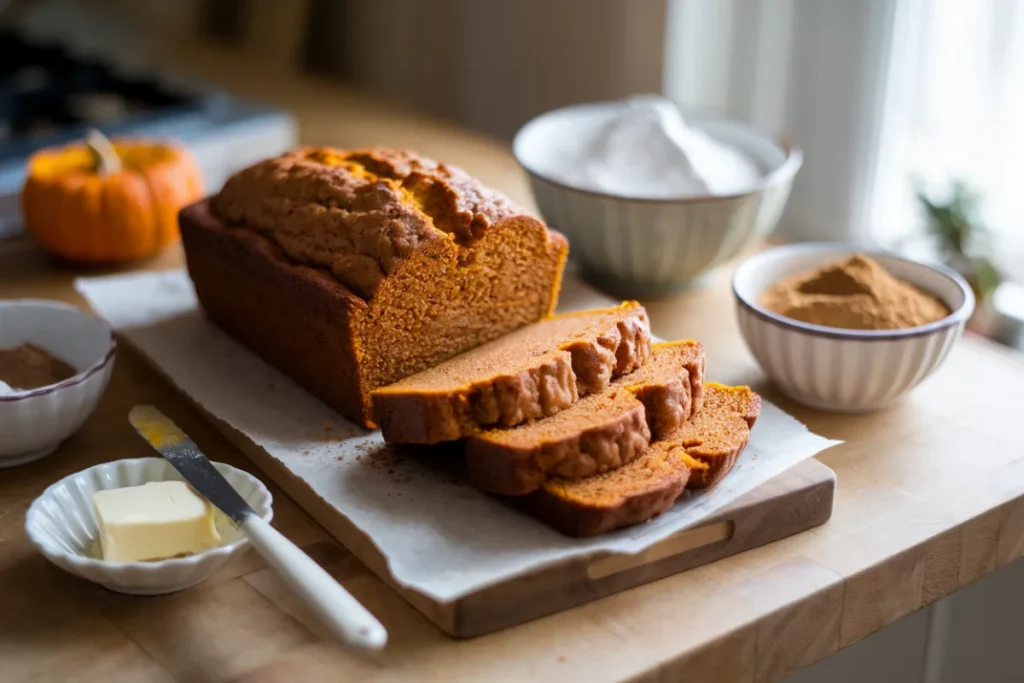 Why is my pumpkin bread gooey?