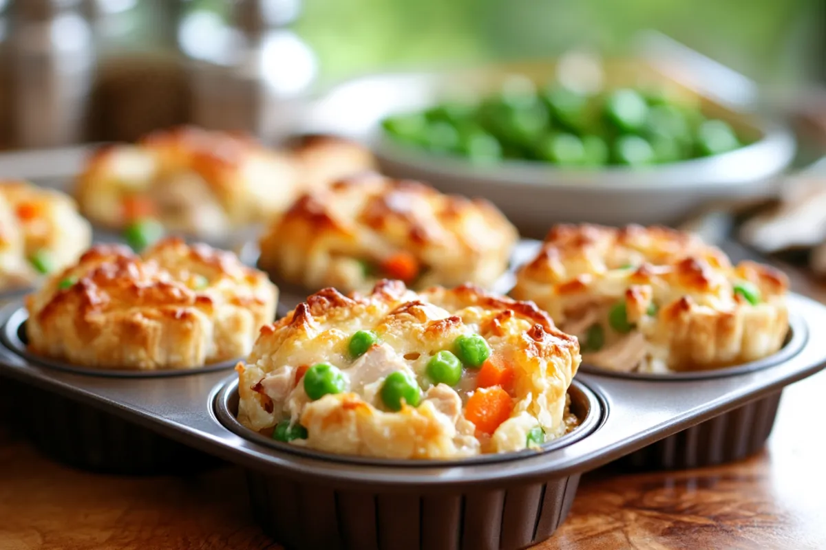 Mini Chicken Pot Pie Muffins