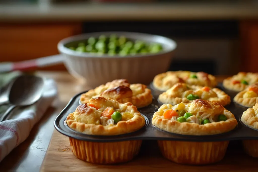 Mini Chicken Pot Pie Muffins