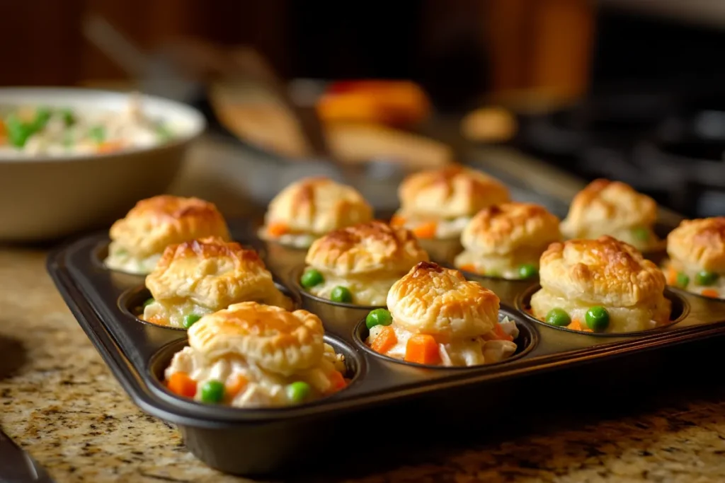 Mini Chicken Pot Pie Muffins