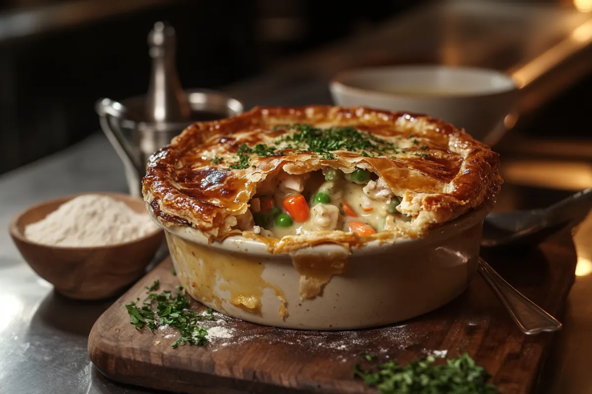 Why does my chicken pot pie get watery?