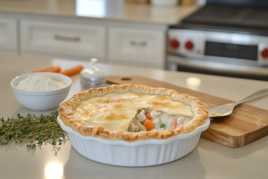 Why does my chicken pot pie get watery?