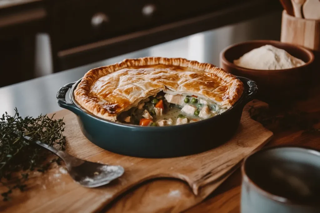 Why does my chicken pot pie get watery?