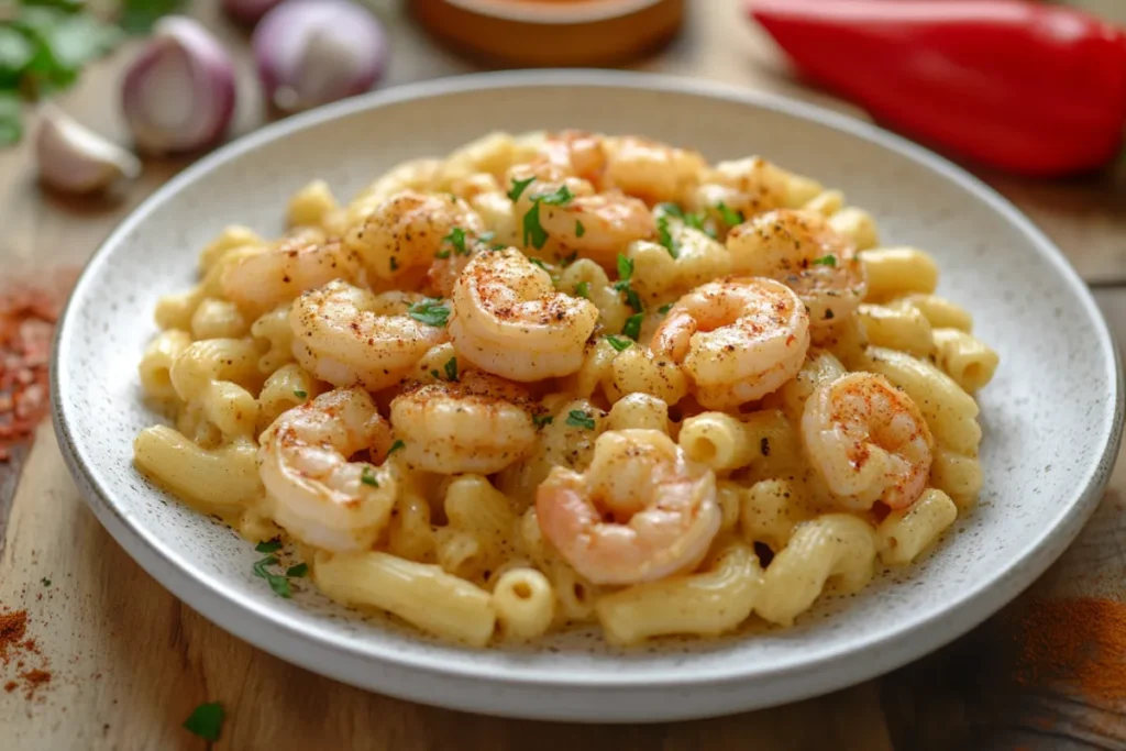 Where did Cajun shrimp pasta originate?