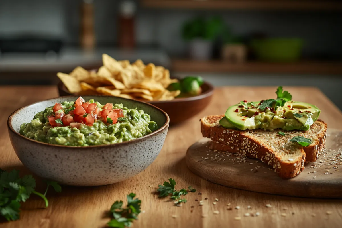 Difference between guacamole and avocado toast