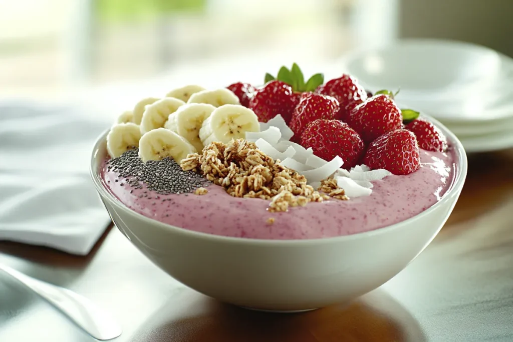 What makes a smoothie bowl thicker than a smoothie?