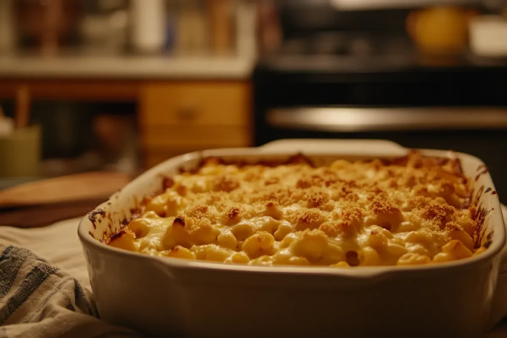 Should you cover macaroni and cheese when baking in the oven?