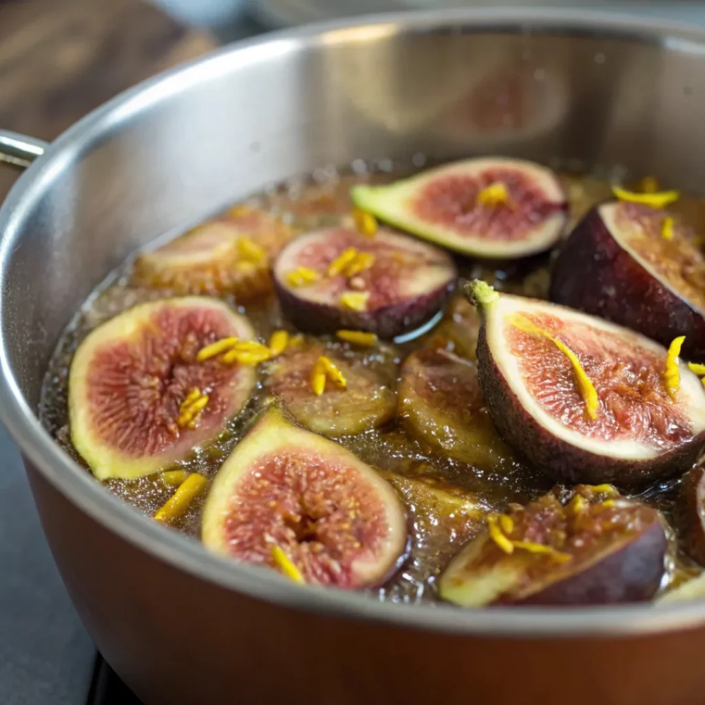 Homemade Fig Newtons Recipe – Soft, Chewy, and Better Than Store-Bought 6 Simmering fig filling for homemade fig newtons