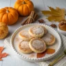 Pumpkin pie shaped sugar cookies