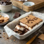 Frozen S’mores dessert in baking dish