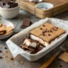 Frozen S’mores dessert in baking dish