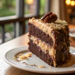 German Chocolate Cake: The Ultimate Homemade Guide with Recipe and History 9 German Chocolate Cake slice with coconut pecan frosting