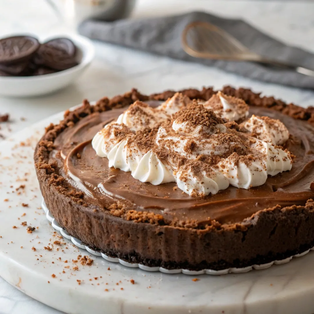 Mississippi Mud Pie dessert with layers
