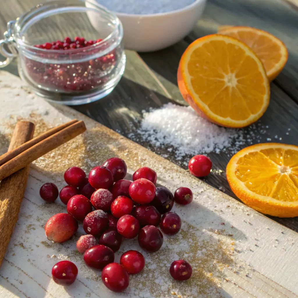 Homemade Cranberry Sauce Ingredients