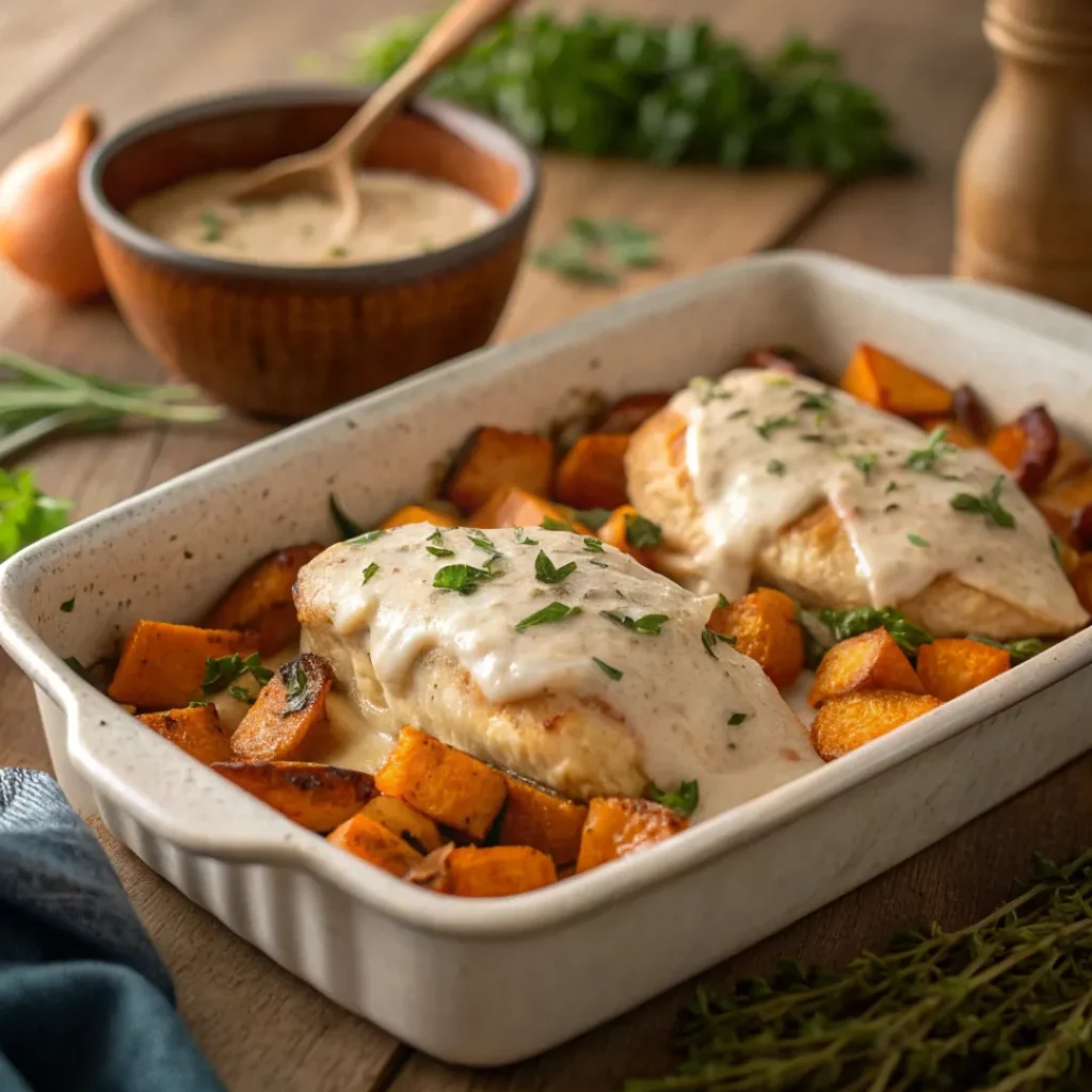 Baked Chicken with Sweet Potatoes