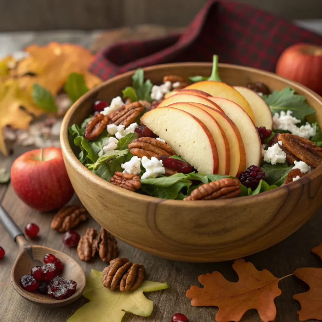 Fall Harvest Honeycrisp Apple and Feta Salad