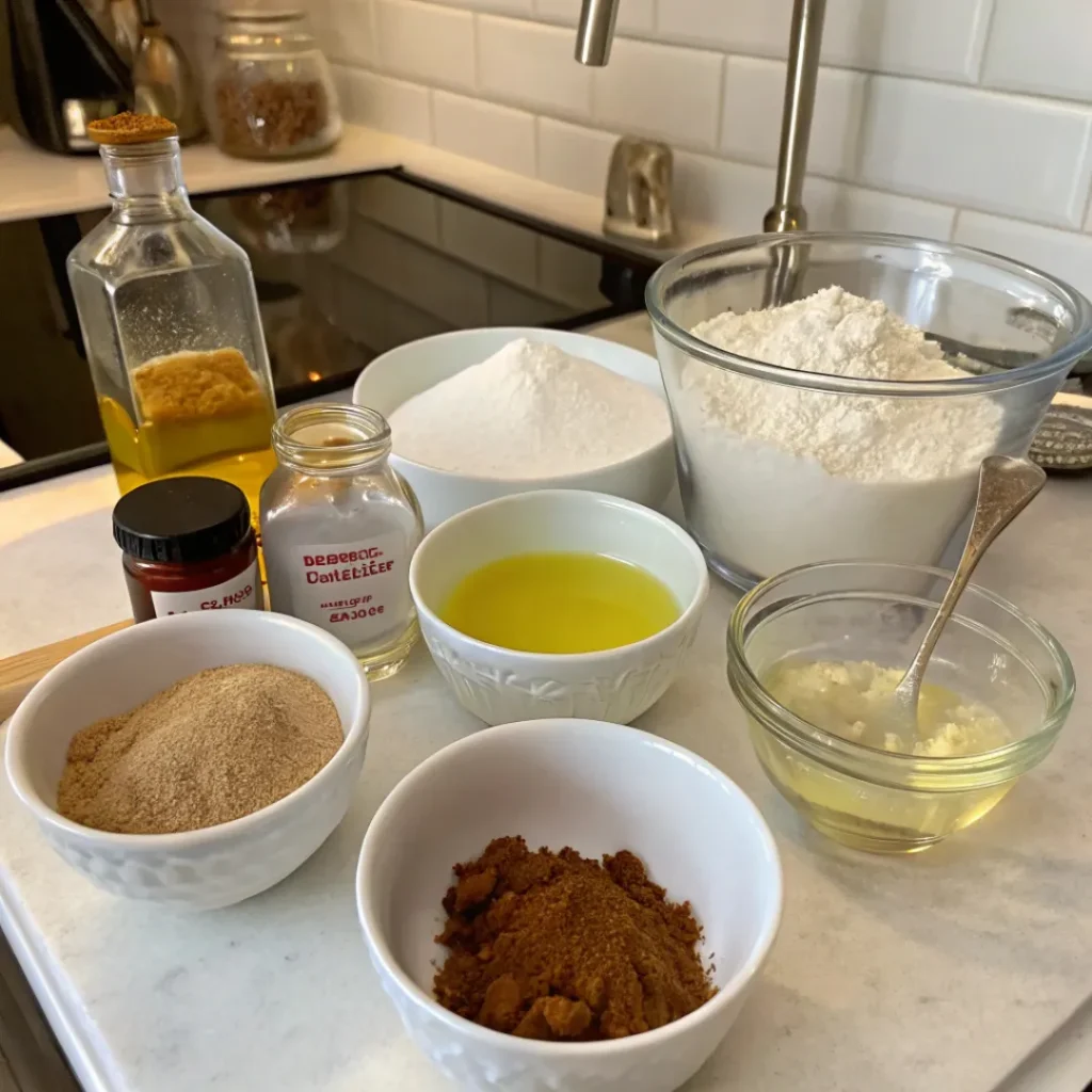 Ingredients for Cinnamon Sugar Sweet Focaccia