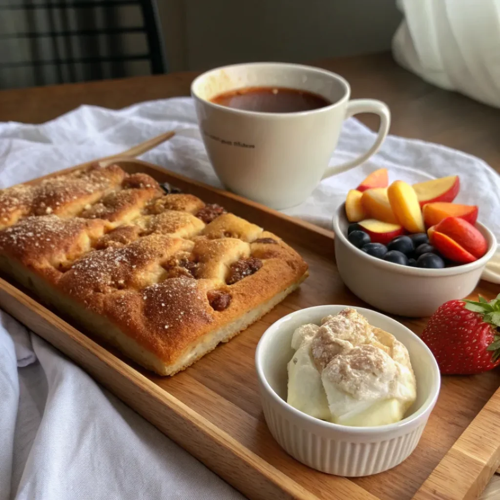 Pairing Cinnamon Sugar Sweet Focaccia