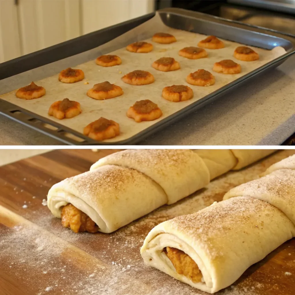 guide for pumpkin pie crescent rolls