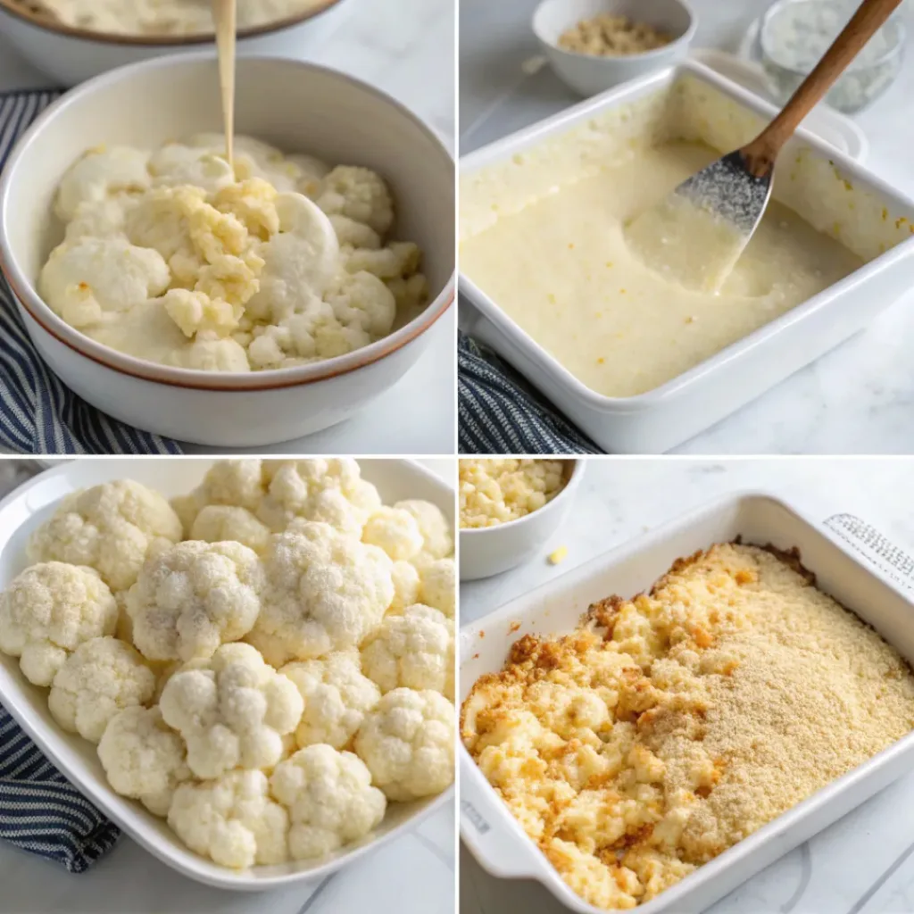 Cheesy Cauliflower Gratin – Creamy and Comforting Side Dish 7 How to make cheesy cauliflower gratin step by step
