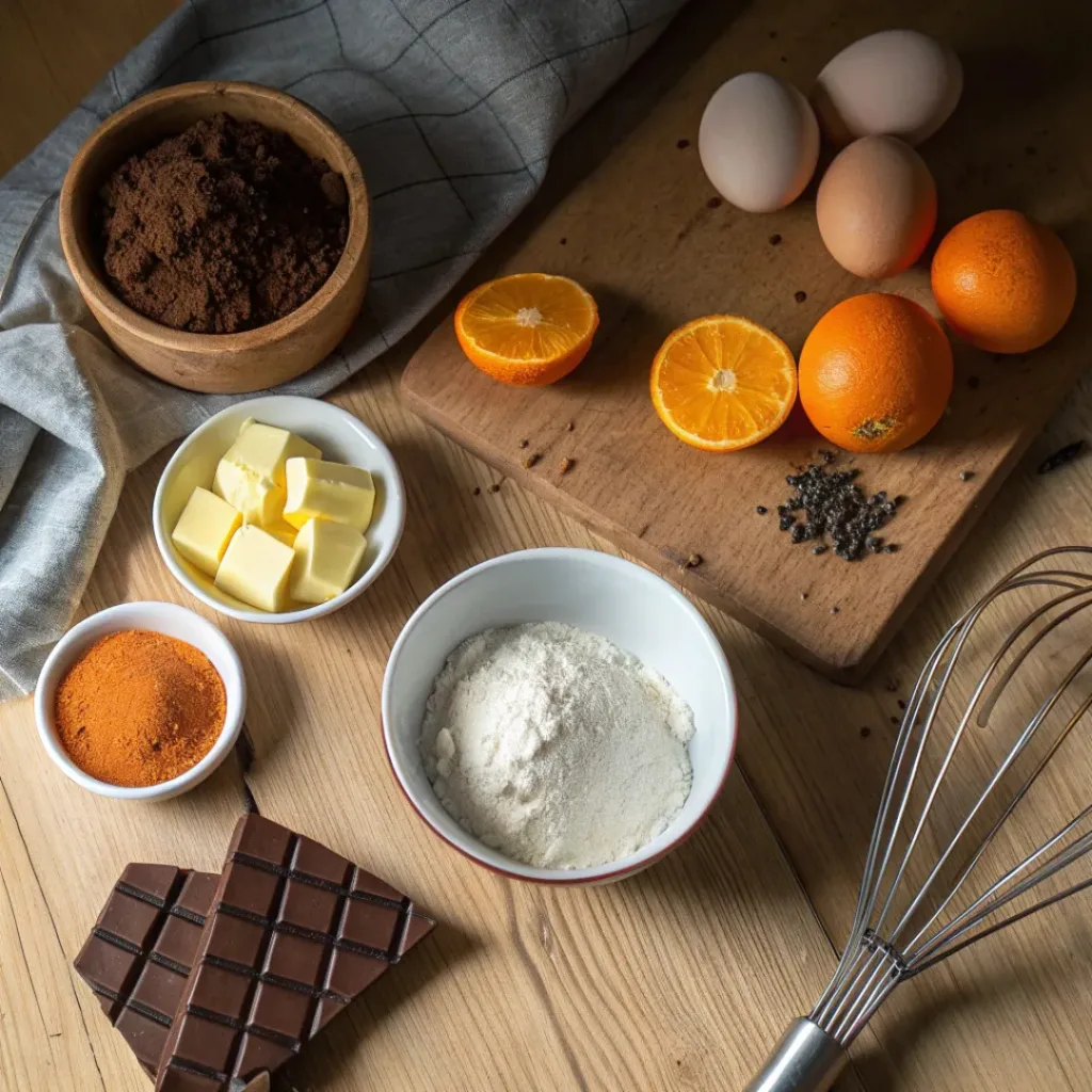 Chocolate Orange Cake – A Decadent Citrus Twist 6 Ingredients for making chocolate orange cake