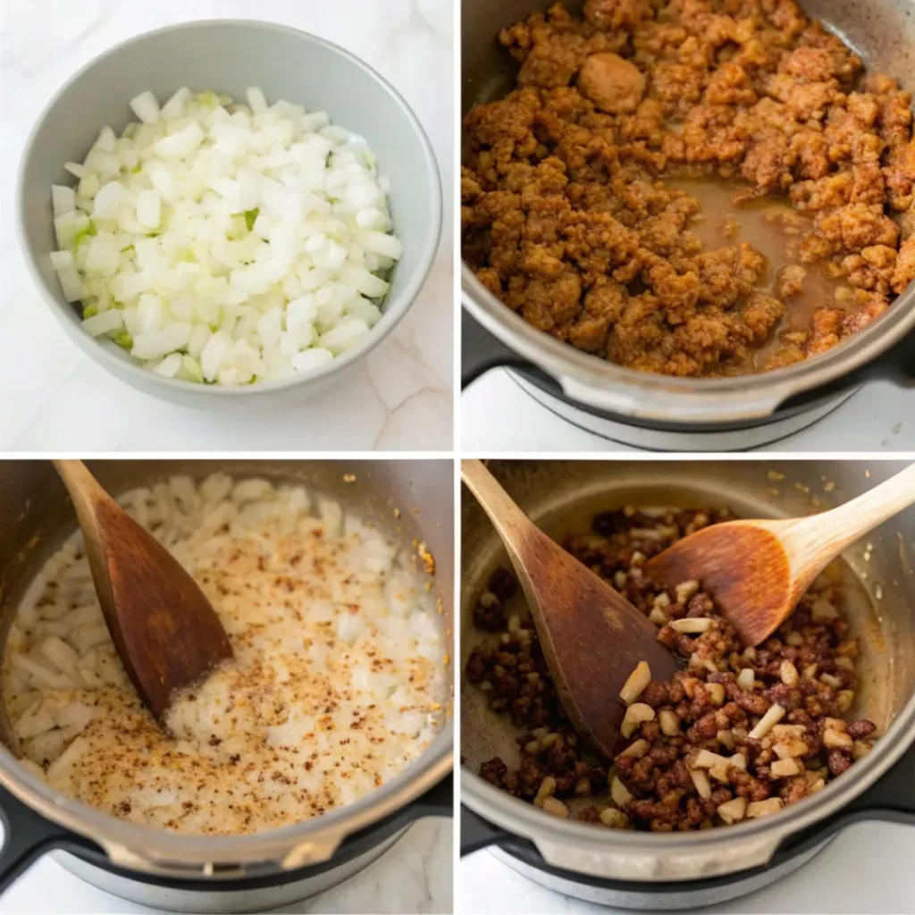 Healthy Instant Pot Turkey Chili Recipe 7 Step-by-step process of making Instant Pot turkey chili