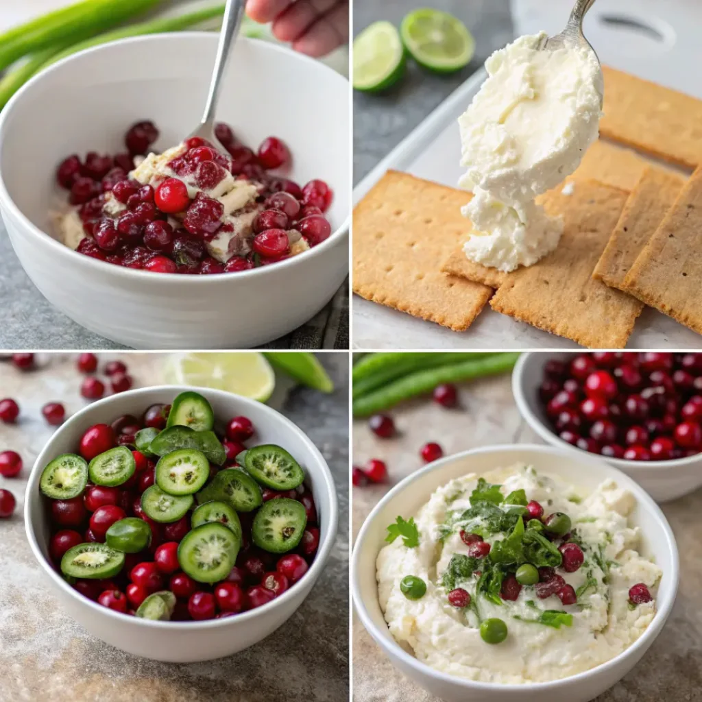 Cranberry Jalapeño Dip – Sweet, Spicy, and Irresistibly Fresh 7 Step-by-step process of making Cranberry Jalapeño Dip