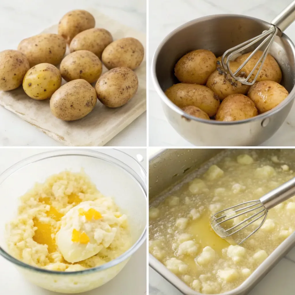 Easy Duchess Potatoes – Classic French Side Dish 7 Step-by-step process of preparing Duchess potatoes
