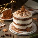 Gingerbread Layer Cake with cream cheese frosting