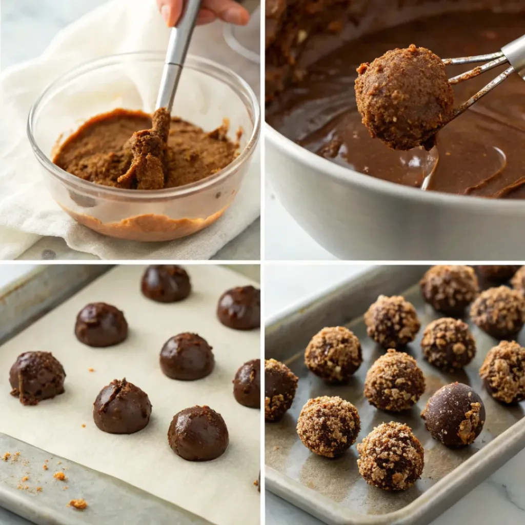 Chocolate Truffles – Easy Homemade Treats 7 Step-by-step process of making chocolate truffles