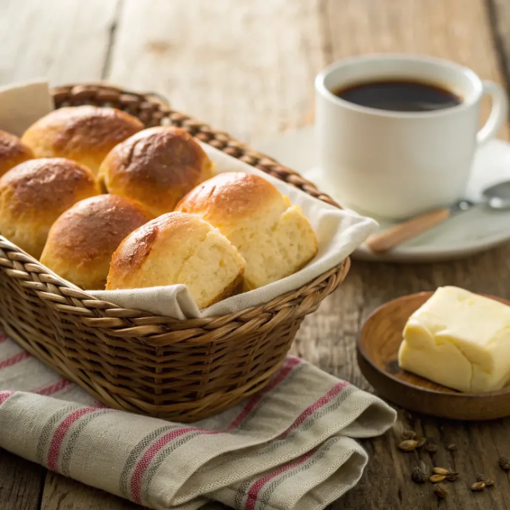 Golden Pull-Apart Butter Buns – Soft, Fluffy, and Buttery 8 Golden Pull-Apart Butter Buns with Butter