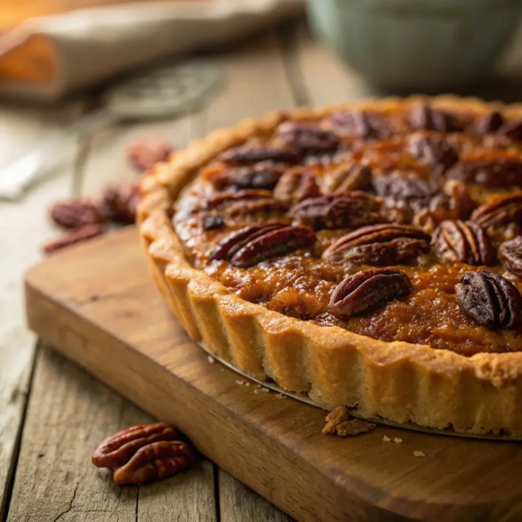 Pumpkin Pecan Pie
